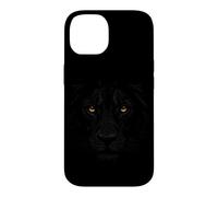 Carcasa para iPhone 14 Retrato de Cara de león Realista Oscuro