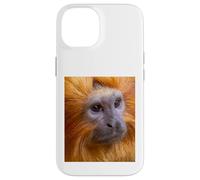 Carcasa para iPhone 14 Retrato de león Tamarin Obra de Arte de Primates de la Selva