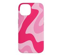 Carcasa para iPhone 14 Retro Hot Pink Swirl Abstracto Estético Groovy 70s Boho Y2K