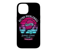 Carcasa para iPhone 14 Retro Pickleball Sunset Court Club Ropa Vintage