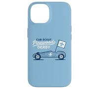 Carcasa para iPhone 14 Retro Pinewood Derby Cub Scouts Racer Race Car Logo