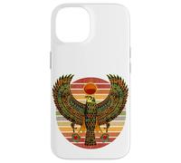 Carcasa para iPhone 14 Retro Vintage Horus Antiguo Falcon Egipcio Jeroglífico