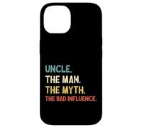 Carcasa para iPhone 14 Retro Vintage Uncle The Man The Myth The Bad Influence