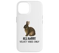 Carcasa para iPhone 14 Rex Rabbit Velvet Vibes Solo para fanáticos de Mascotas y Animales