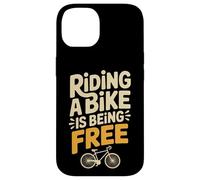Carcasa para iPhone 14 Riding A Bike Is Being Free Freedom Biker Lifestyle -