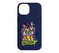 Carcasa para iPhone 14 Riff Raff Letra Magenta Hello To Oblivion Super Heroes