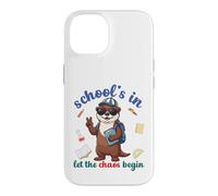 Carcasa para iPhone 14 River Otter Regreso a la Escuela Vibra Escuelas En Que Comience el Caos