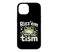 Carcasa para iPhone 14 Rizz Em' with The Tism Awesome Autism Aware Charming Teas