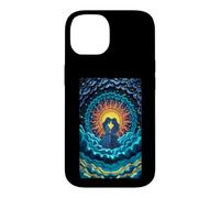 Carcasa para iPhone 14 Romántico Pareja Sol Luna Amor Celestial Unión Estrel
