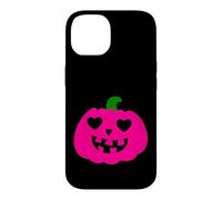 Carcasa para iPhone 14 Rosa Halloween corazón Calabaza Jack-o-Lantern Sinister Haunt