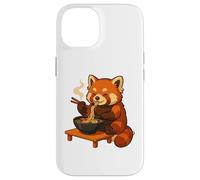 Carcasa para iPhone 14 Roter Panda Mit Nudeln Ramen Kawaii Roter Panda