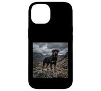 Carcasa para iPhone 14 Rottweiler Montaña Paisaje Dramático Cielo Escena al Aire Libre