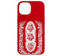 Carcasa para iPhone 14 Sagrado Corazón de Jesús Inmaculado Corazón María José Católica