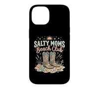 Carcasa para iPhone 14 Salty Moms Beach Club - Botas Vaqueras Divertidas y Lindas Occidentales