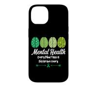 Carcasa para iPhone 14 Salud Mental Cada Mente Cuenta una Historia Diferente Positividad