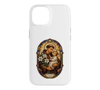 Carcasa para iPhone 14 San Antonio De Padua Reza por Nosotros Sagrado Mosaico Arte Fe
