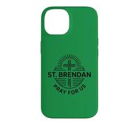 Carcasa para iPhone 14 San Brendan Oración por Nosotros Oración Católica de San Patronazgo