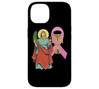 Carcasa para iPhone 14 Santa Agatha Cáncer de Mama Cinta Patrona Santa Enfermeras Católica