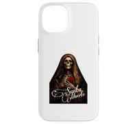 Carcasa para iPhone 14 Santa Muerte Oscuro Folk Santo Primer Plano Arte