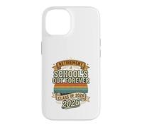 Carcasa para iPhone 14 Schools out Forever Retirement 2026 Maestro Jubilado Vintage