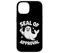Carcasa para iPhone 14 Seal of Approval Pun Funny Seal