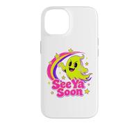 Carcasa para iPhone 14 See Ya Soon Moon Cute Spooky Halloween Stars Kawaii
