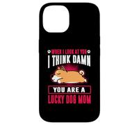 Carcasa para iPhone 14 Shiba Inu You Are A Lucky Dog Mom Funny Puppy Dogs Lovers