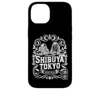 Carcasa para iPhone 14 Shibuya Crossing Tokio Japón Retro Hanko Kanji Souvenir