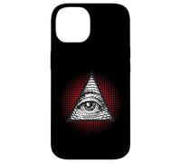 Carcasa para iPhone 14 Símbolo Secreto Illuminati de la pirámide mística del Ojo Que Todo lo ve