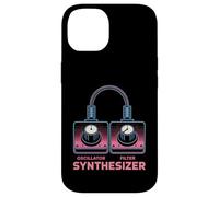 Carcasa para iPhone 14 Sintetizador analógico Retro oscilador Modular de Sintetizador