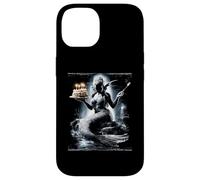 Carcasa para iPhone 14 Sirena Agua NINFA Mar Océano Pastel Cumpleaños Fiesta Cumpleaños
