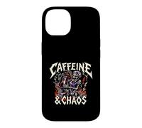 Carcasa para iPhone 14 Skeleton Nurse Caffeine & Chaos Night Shift