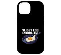 Carcasa para iPhone 14 Slidey Egg Enthusiast Cast Iron Skillet Seasoning Cooking