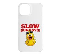 Carcasa para iPhone 14 Slow Sundays Funny Yellwo Rubber Duck Illustration Graphic