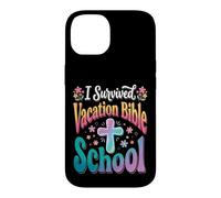 Carcasa para iPhone 14 Sobreviví a la Escuela bíblica de Vacaciones