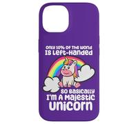 Carcasa para iPhone 14 Solo el 10% del Mundo es un Unicornio zurdo