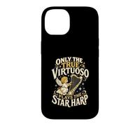Carcasa para iPhone 14 Solo el Verdadero Virtuoso Reproduce música Celestial de Arpa de Estrellas