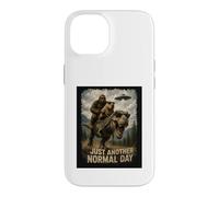 Carcasa para iPhone 14 Solo Otro día Normal | Retro Bigfoot Capibara T-Rex