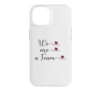 Carcasa para iPhone 14 Somos un Equipo Lindo Regalo tipográfico Escrito a Mano