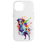Carcasa para iPhone 14 Splash Art Jack Russell