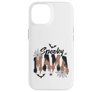 Carcasa para iPhone 14 Spooky Mama Leopard Print Ghost Halloween Design