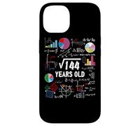Carcasa para iPhone 14 Square Root of 144 12th Birthday 12 Year Old Math Nerd