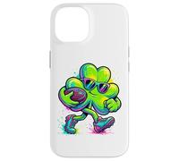 Carcasa para iPhone 14 St Patricks Day Shamrock Football Player
