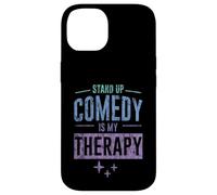 Carcasa para iPhone 14 Stand Up Comedy Is My Therapy Artista Comediante -