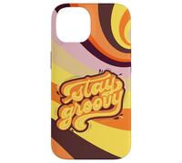 Carcasa para iPhone 14 Stay Groovy Retro 70s Swirl Arte estético