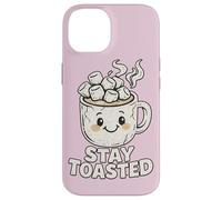 Carcasa para iPhone 14 Stay Toasted Cute Hot Chocolate Marshmallow Taza Cozy W