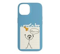 Carcasa para iPhone 14 Stick Figure Under A Tack Funny Stick Hombre Oficina Regalo