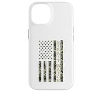 Carcasa para iPhone 14 Strait Watch USA American Flag Camouflage Distressed Style