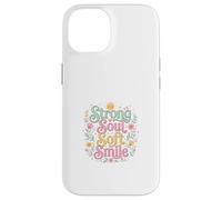 Carcasa para iPhone 14 Strong Soul Soft Smile Floral Diseño Inspirador
