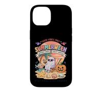 Carcasa para iPhone 14 Summerween Ghost Chilling Beach Calabaza